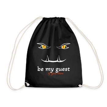 Be my guest if you dare - Turnbeutel - Schwarz - Vorne
