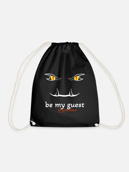 Be my guest if you dare - Turnbeutel - Schwarz