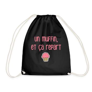 T-shirt humour Muffin - Sac de sport léger - noir - Devant