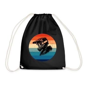 MTB Men Cyclist Mountain Bike Mountain Bike - Drawstring Bag - black - Front