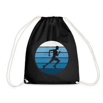 Fitness Herren Cross Country Running Laufen - Turnbeutel - Schwarz - Vorne