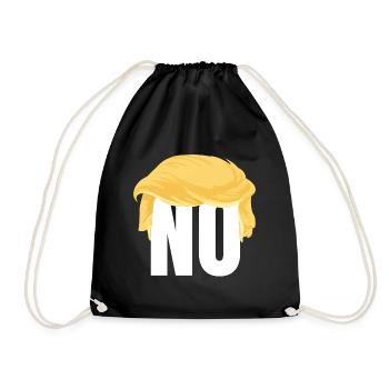 Anti  - no  - nope  - Turnbeutel - Schwarz - Vorne