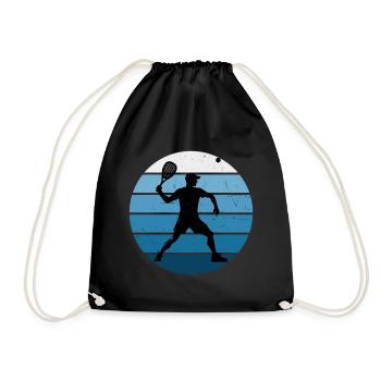 Pickleball Racquetball Women's Pickleball - Drawstring Bag - black - Front