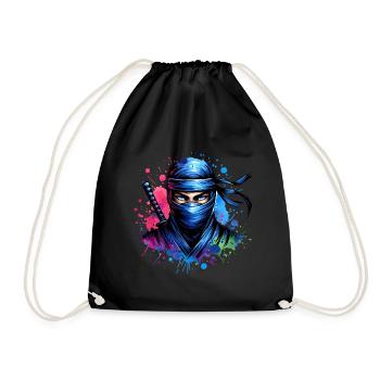 Ninja - Turnbeutel - Schwarz - Vorne