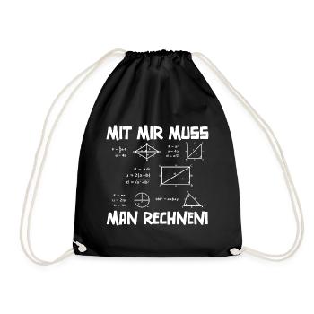 Professeur de mathématiques - Sac de sport léger - noir - Devant