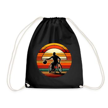 Basketball en fauteuil roulant - Sac de sport léger - noir - Devant