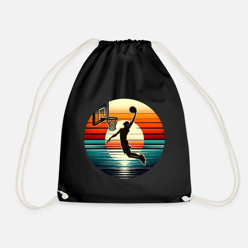 Basketball Basketballer - Turnbeutel - Schwarz