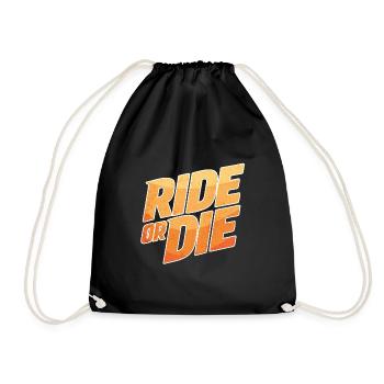 Ride or Die – Style Orange de Bande dessinée - Sac de sport léger - noir - Devant