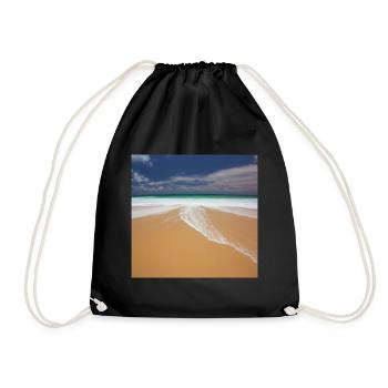 Vacanciers à la plage - Sac de sport léger - noir - Devant