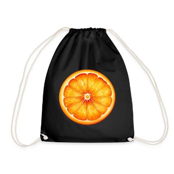 Orange für einen Orange Liebhaber - Turnbeutel - Schwarz - Vorne