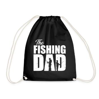 Pêcheur Papa Copain De Pêche Père Fils - Sac de sport léger - noir - Devant