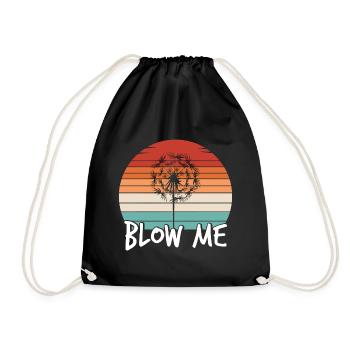 Blow me Dandelion puff ball flying seeds - Turnbeutel - Schwarz - Vorne