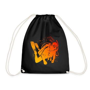 Plongée sous-marine Scuba Tauchen Plongée Tauchen - Sac de sport léger - noir - Devant