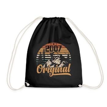 Original 2007 Retro 2007 Vintage 2007 Anniversaire - Sac de sport léger - noir - Devant