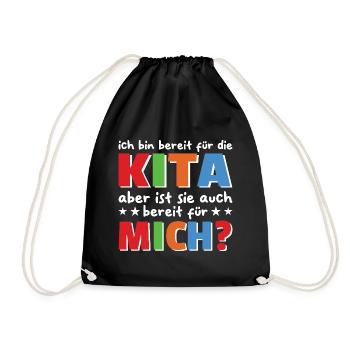 I'm ready for the daycare kindergarten - Drawstring Bag - black - Front