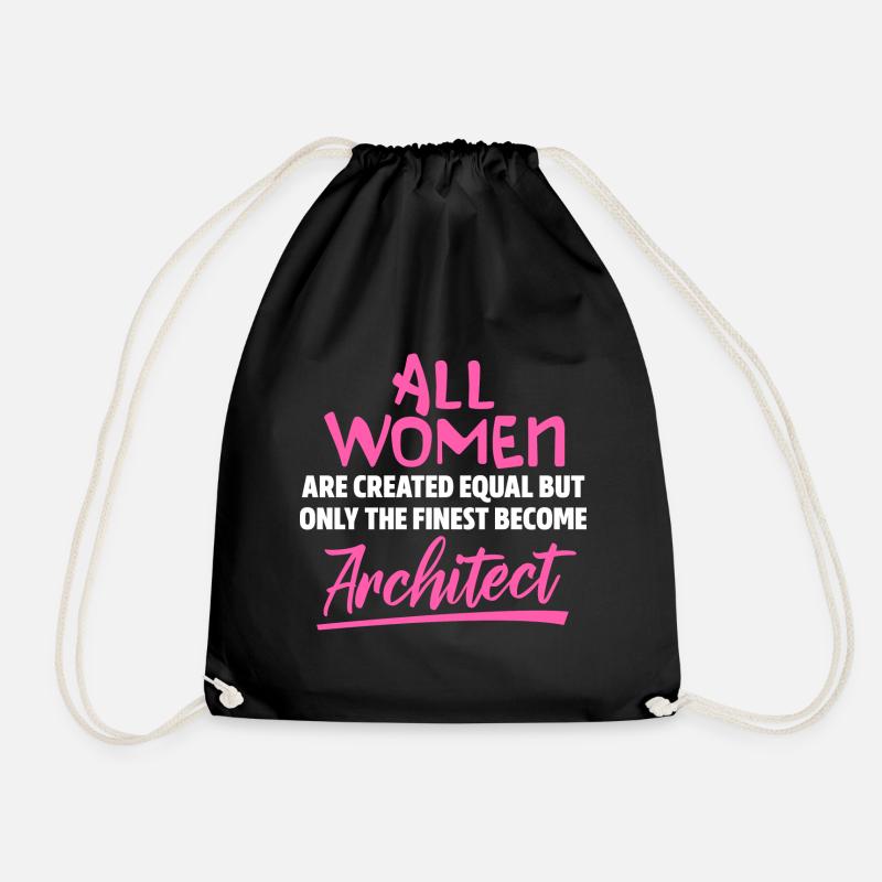 Architekt Frau - Turnbeutel - Schwarz