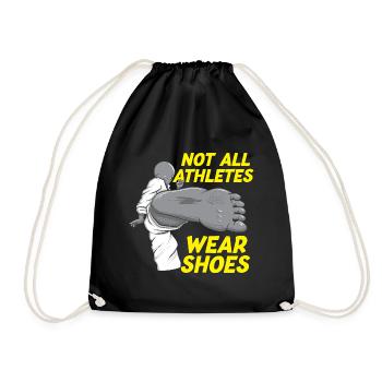 Tous les athlètes ne portent pas de chaussures drôles de karaté martial - Sac de sport léger - noir - Devant