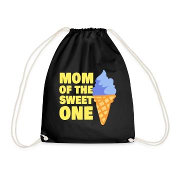 Maman de l’amateur de crème glacée Sweet One - Sac de sport léger - noir - Devant