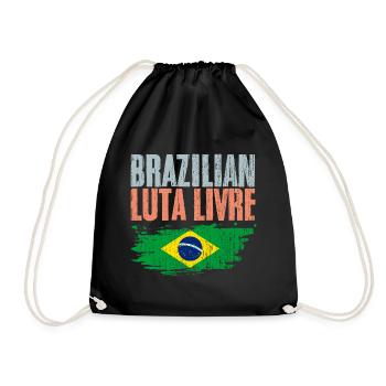 Arts Martiaux Brésiliens Rétro Luta Livre A - Sac de sport léger - noir - Devant