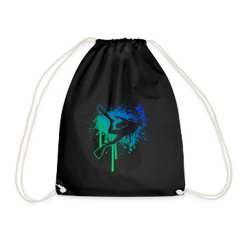 Taucher Scuba Taucher Free Dive Scuba Diver - Sac de sport léger - noir - Devant