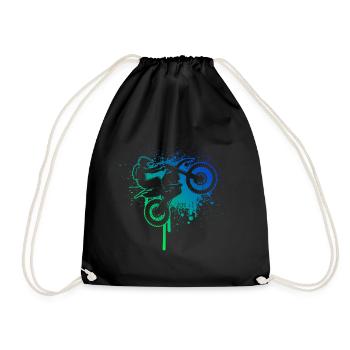 Dirt Bike Dirt Bike Women Dirt Biker Men - Drawstring Bag - black - Front