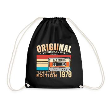 Original 1978, Legendary since 1978 Vintage 1978 - Drawstring Bag - black - Front