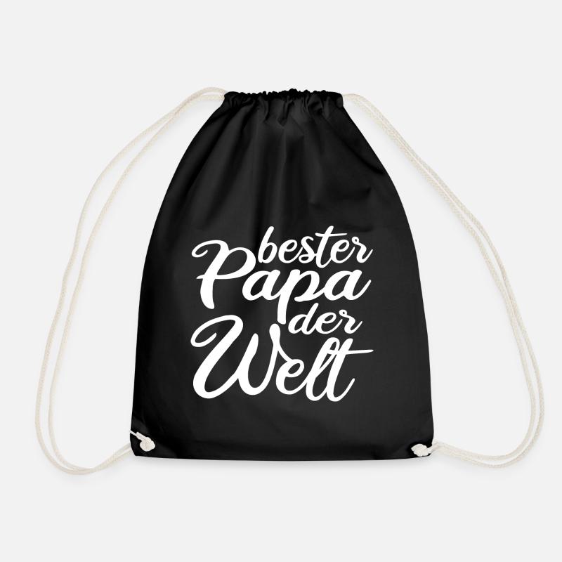 Vatertag - bester Papa der Welt Vatertag Geschenk - Turnbeutel - Schwarz