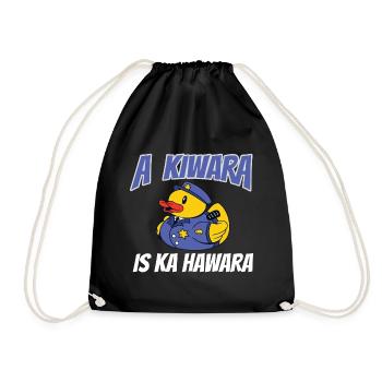 Kiwara is ka Hawara / Auto Tuning Spruch für Tuner - Turnbeutel - Schwarz - Vorne