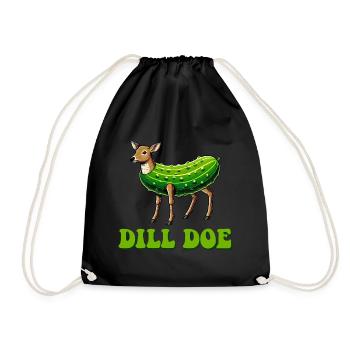 Dill Doe - Turnbeutel - Schwarz - Vorne