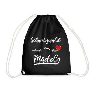 Black Forest Girl ♥ - Drawstring Bag - black - Front