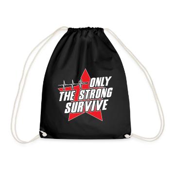 Only The Strong Survive - Turnbeutel - Schwarz - Vorne