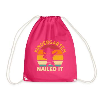 Kindergarten Nailed It - Turnbeutel - Fuchsia - Vorne