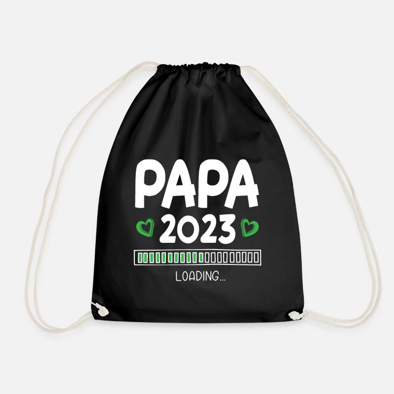Papa 2023 Loading - Turnbeutel - Schwarz