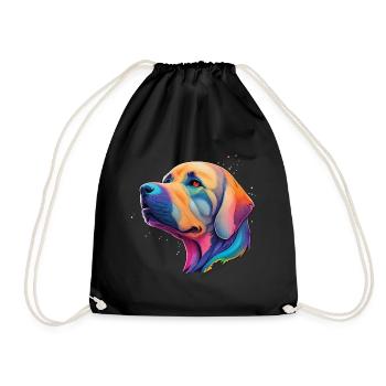 Golden Retriever Dog Breed Dogs Pet Dog - Drawstring Bag - black - Front
