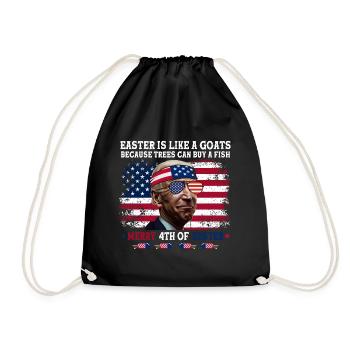 Joe Biden Joyeux 4 de Pâques - Sac de sport léger - noir - Devant