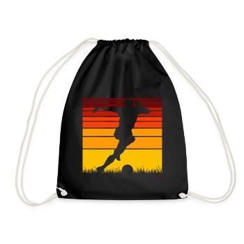 Joueurs de football - Sac de sport léger - noir - Devant