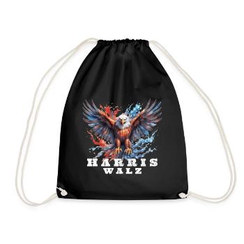 Kamala Harris & Tim Walz 2024 T-shirt classique - Sac de sport léger - noir - Devant