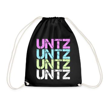 Rave Raver Techno Trance Music - Drawstring Bag - black - Front