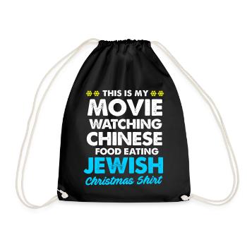 Hanoucca Noël Hanoukka Hanoucca Menorah - Sac de sport léger - noir - Devant