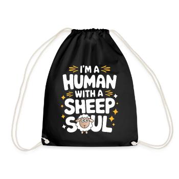 Sheep Sheep Farmer Lamb Farmer - Drawstring Bag - black - Front