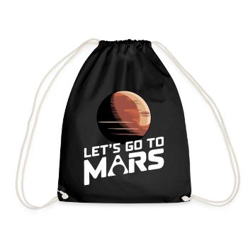 Mars Planet Planet Solar System - Drawstring Bag - black - Front