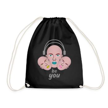 Be You Kissing Mouth Casque Cadeau - Sac de sport léger - noir - Devant