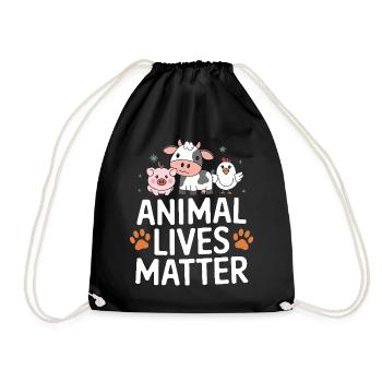 Végétarien Végétalien Végétarien Végétarien - Sac de sport léger - noir - Devant