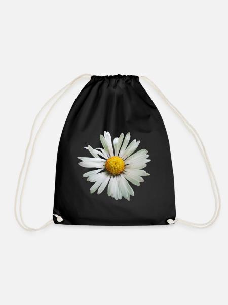 Marguerites fleur, fleur, marguerite, floral - Sac de sport léger - noir