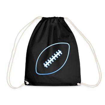Joueur de football américain - Sac de sport léger - noir - Devant