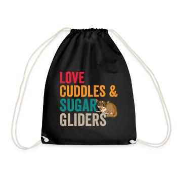 Love Cuddle Sugar Gliders Sugar Glider Owners - Sac de sport léger - noir - Devant