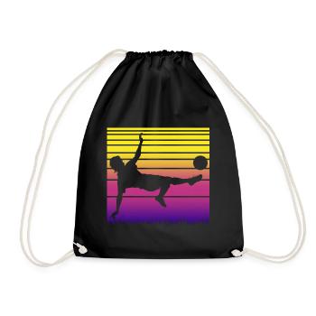 Joueurs de football - Sac de sport léger - noir - Devant