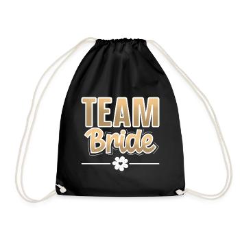 Team Bride Hen Party - Drawstring Bag - black - Front