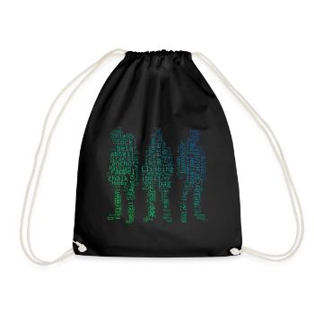 Grimpeur Homme Grimpeur Bloc Grimpeur Femme - Sac de sport léger - noir - Devant