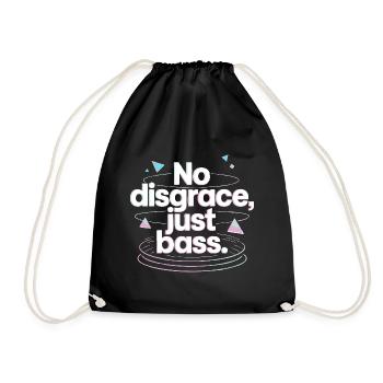 Pas de disgrâce, juste de la basse rétro - Sac de sport léger - noir - Devant